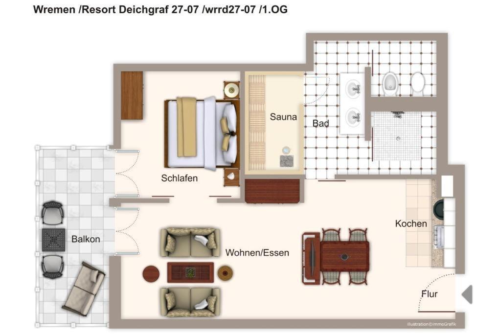 Resort Deichgraf Resort Deichgraf 27-07 뢰멘 외부 사진